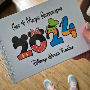Disney Autograph Book, 2025, Mickey Mouse, Goofy, Pluto