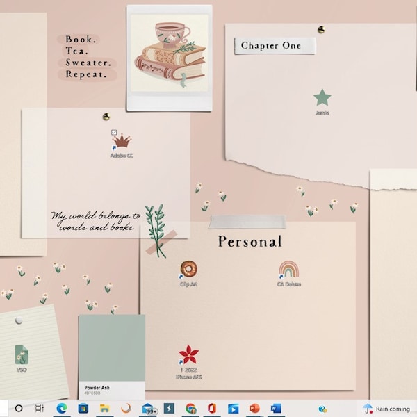 Computer App Icons for Book Lovers Desktop Organizer Wallpaper MacBook ...