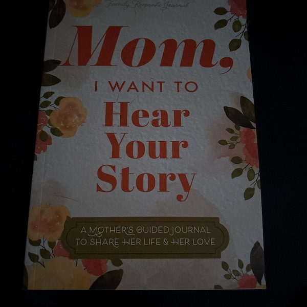 Mom's Story Keepsake Journal Guided Family Memory Book the Gift