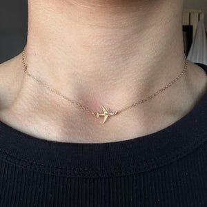 Customer photo, Airplane Necklace