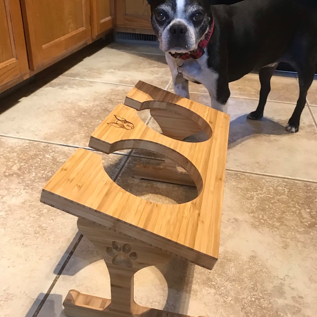 Loll Designs Minimalist Dog Bowl (Double, Large) - Driftwood