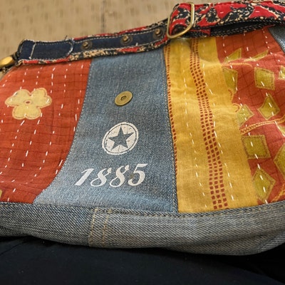 Hasal Women’s Upcycled Canvas & Leather Crossbody Bag