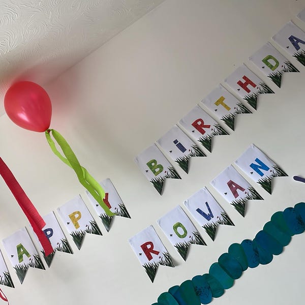 Eric Carle the Very Hungry Caterpillar Birthday Party Bunting "happy ...