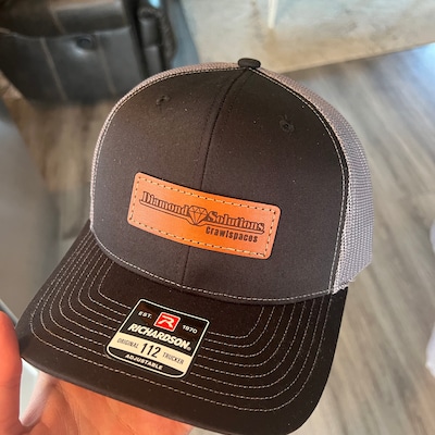 Richardson 112 Laser Engraved Leather Patch Hat Custom - Etsy