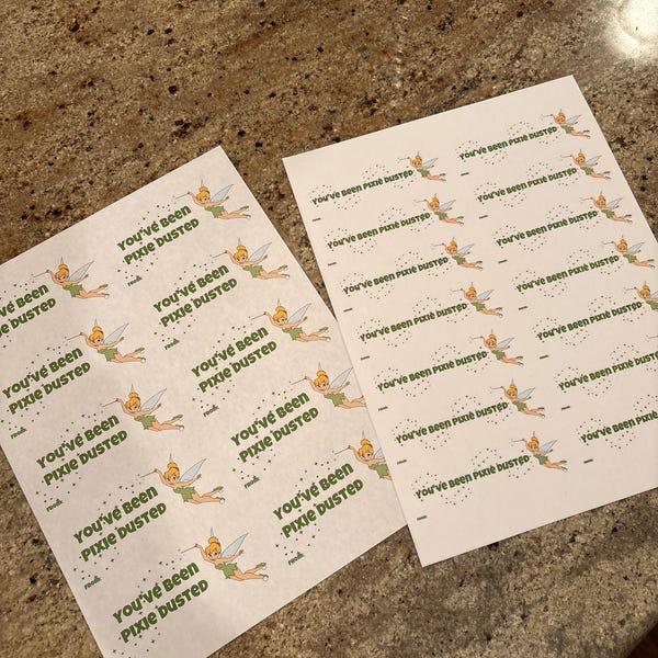 Pixie Dust Sticker Examples Pixie Dust Cruise FE Stickers/tags - Etsy