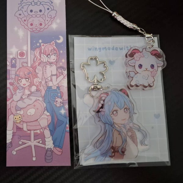 Genshin Eye Mask Furina Kokomi Chibi - Cute Travel Kit Genshin Pastel ...