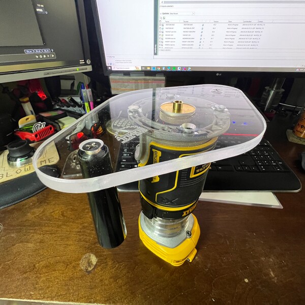 Dewalt Router Base Plate: Dual Grip, Guide Bushing Compatible - Etsy