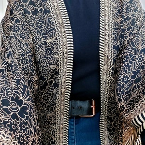Silk Kimono Jacket Cardigan Jacket Vintage Kimono Bohemian - Etsy