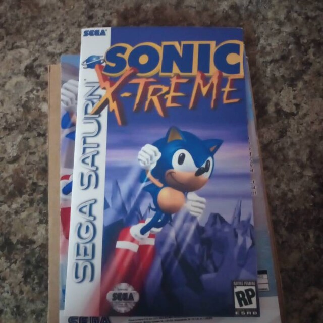 Sonic Xtreme, Sega Saturn, Custom Case W/inserts & Foam READ