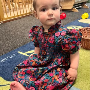 Pink Gingham Smocked Gown main image 0