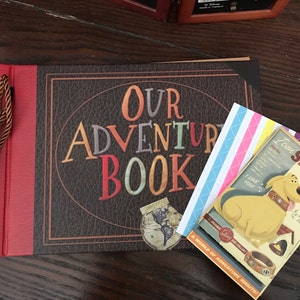 Our Adventure Book Scrapbook Photo Album up Movie Scrap Book DIY for  Wedding Bes