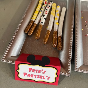 Mickey Mouse Birthday Place Cards Food Labels Party Decoration Minnie ...