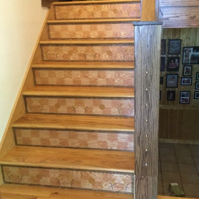 Custom Stair Riser / Alternative to Stair Riser Decals & Vinyl / Free ...