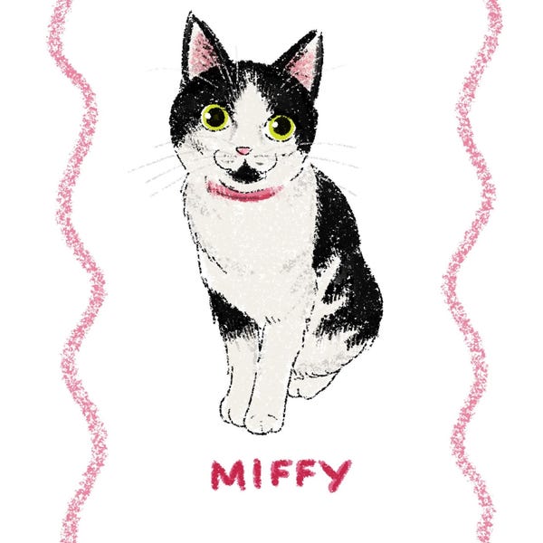 Custom Badly Drawn Pet Portrait, Personalized Cat Portrait, Unique Pet ...
