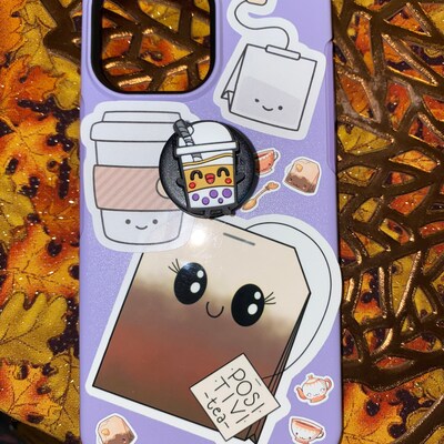 Cute Coffee and Tea Kawaii Sticker Pack Cute Fun Stickers Stickers Gift ...