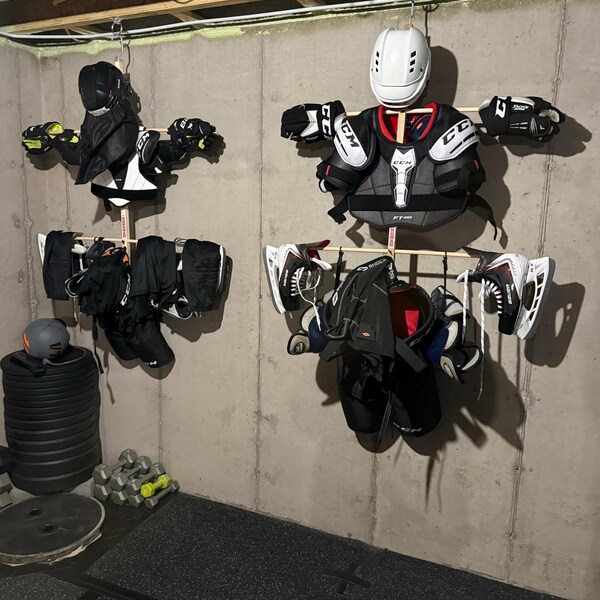 Sports Equipment Drying Rack - Great for Hockey, Lacrosse, Football ...