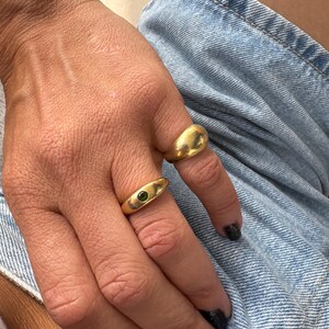 ③Own Light Ear Cuff Ring【#Casual】Silver Sterling Silver Pinky Ring for Women Chunky Little Finger