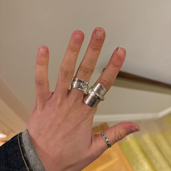 Spoon Ring Sterling Silver, Hand Made All Shapes and Sizes Made for You ...