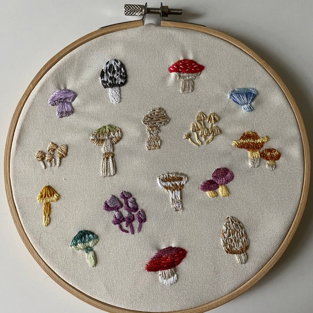 Tiny Mushrooms Embroidery Kit