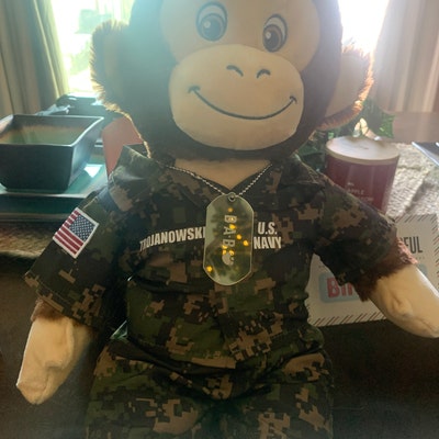 Build a Bear Green Camo Uniform Personalized US Air Force, Army, Navy ...