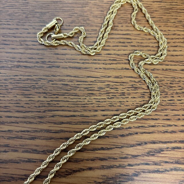 LORO 【necklace vene】k18 40cm Amazon.com: CHOW SANG SANG 18K Solid Gold Rope Chain