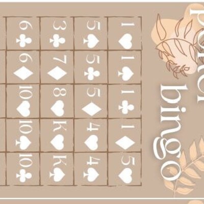 Printable Poker Keno Cards, PO-KE-NO Cards, Printable Pokeno Cards ...
