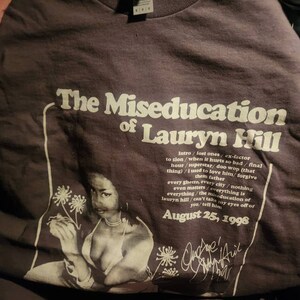 Lauryn Hill Retro Graphic T-shirt, the Miseducation of Lauryn Hill