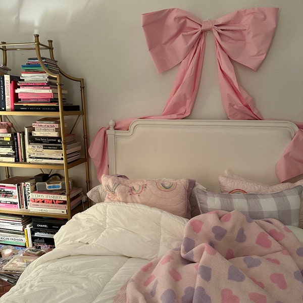 Large Wall Bow in Pink, Nursery, Bedroom Event Bow - Etsy