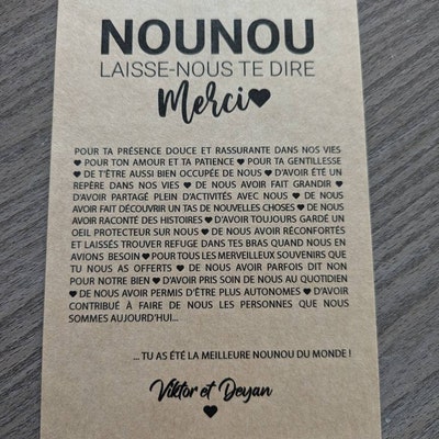 Règle Personnalisée 'Merci Pour Cette Super Année' - Cadeau Nounou, Maîtresse, ATSEM