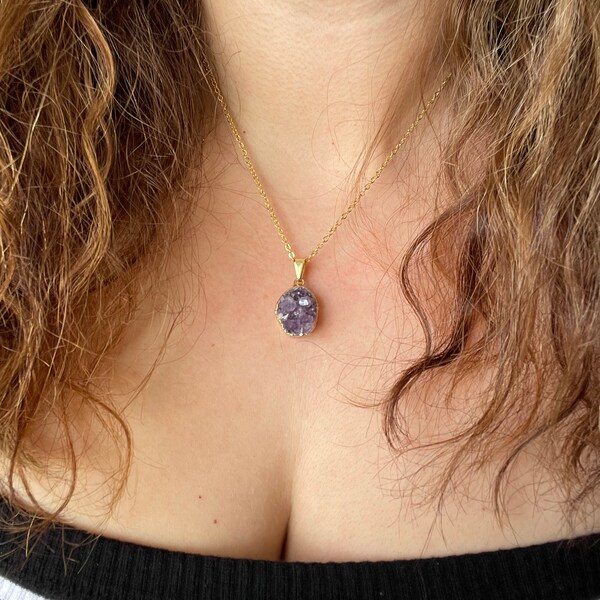 Matte Gold Starburst Pendant on Matte Silver Chain Necklace