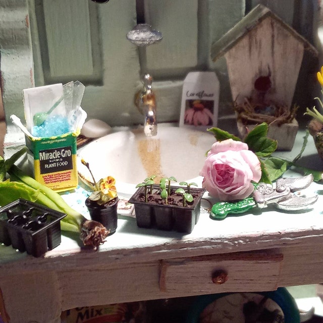 Bambole Casa Nero Forbici Miniatura Cucina Cucito Accessorio