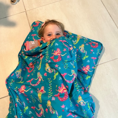 Children's Nap Mat With Attached Pillow and Blanket. Perfect for ...