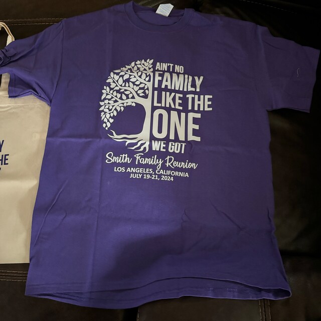 T-shirt Vintage KIMBLE 1987 'We've Only Just Begun' Family Reunion - Occasion TB Rouge