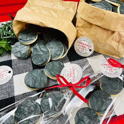 Printable Christmas Cookie Tag Merry Christmas Coal Company Coal ...