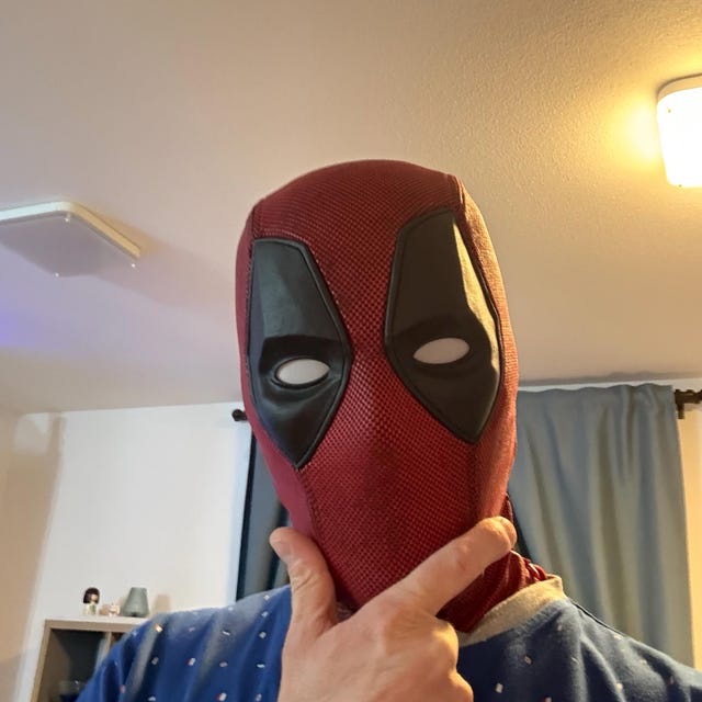 デッドプール ハーフシェル コスチューム コスプレマスク