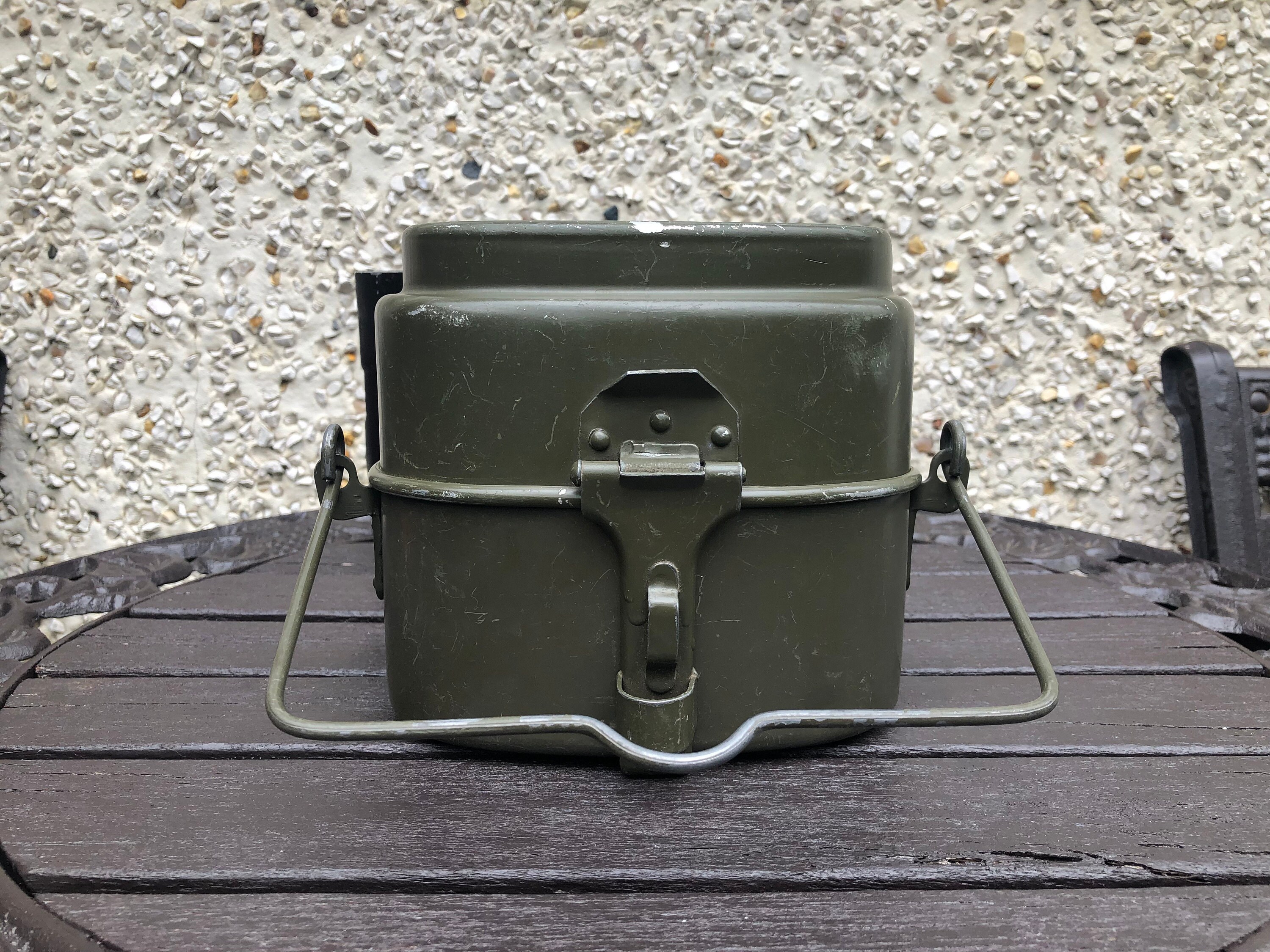 Original Polish Army mess kit. Aluminium military bowler pot Poland