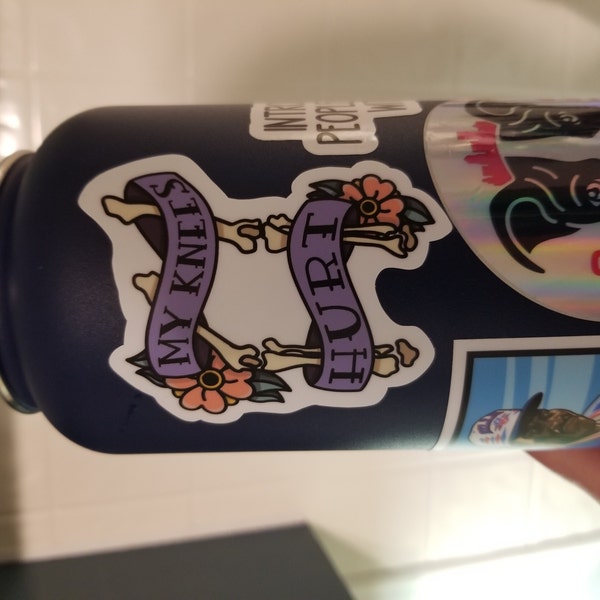 My Knees Hurt Sticker | Arthritis Sticker | Knee Bone Sticker | Spooky ...