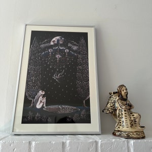 Art Print Titled saint Andrew's Night by Ana Dragan, Folk Art Print