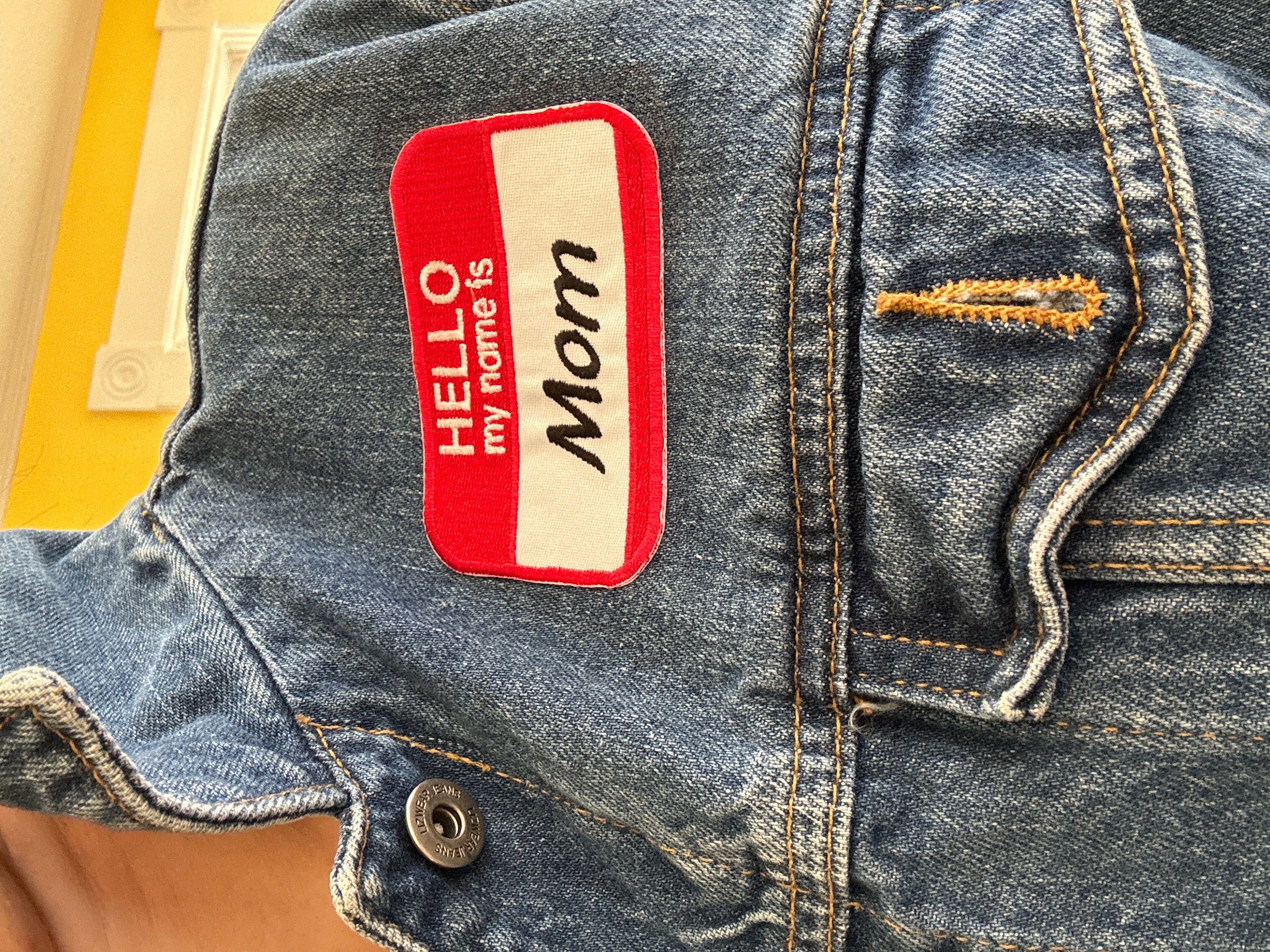 Hello My Name Is Custom Patch Name Patch  Personalized Name Patch Name Tag with Hook and Loop Fastener Available