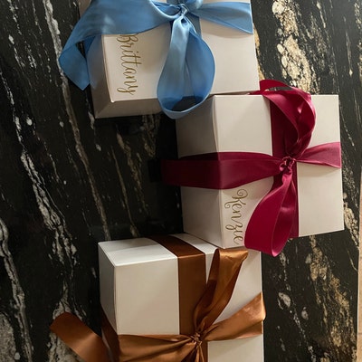 Empty Personalized Bridesmaid Proposal Box With Ribbon - Etsy