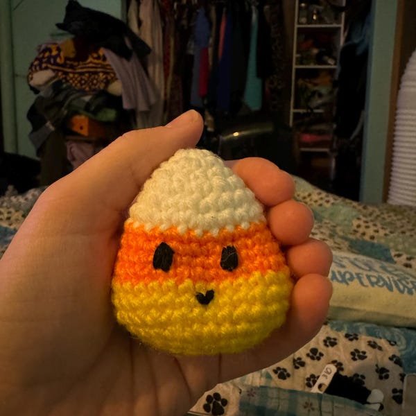 Amigurumi Mini Candy Corn Crochet Pattern: Halloween Toy (PDF Pattern ...