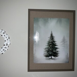 Rustic Candy Cane Wall Art, Vintage Christmas Oil Painting, Winter ...