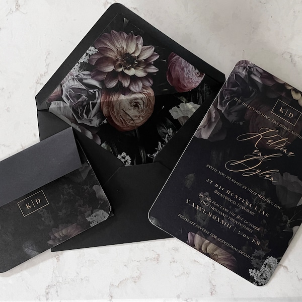 Juliet Printed Seating Chart, Dark Green Wedding Decor, Emerald Wedding