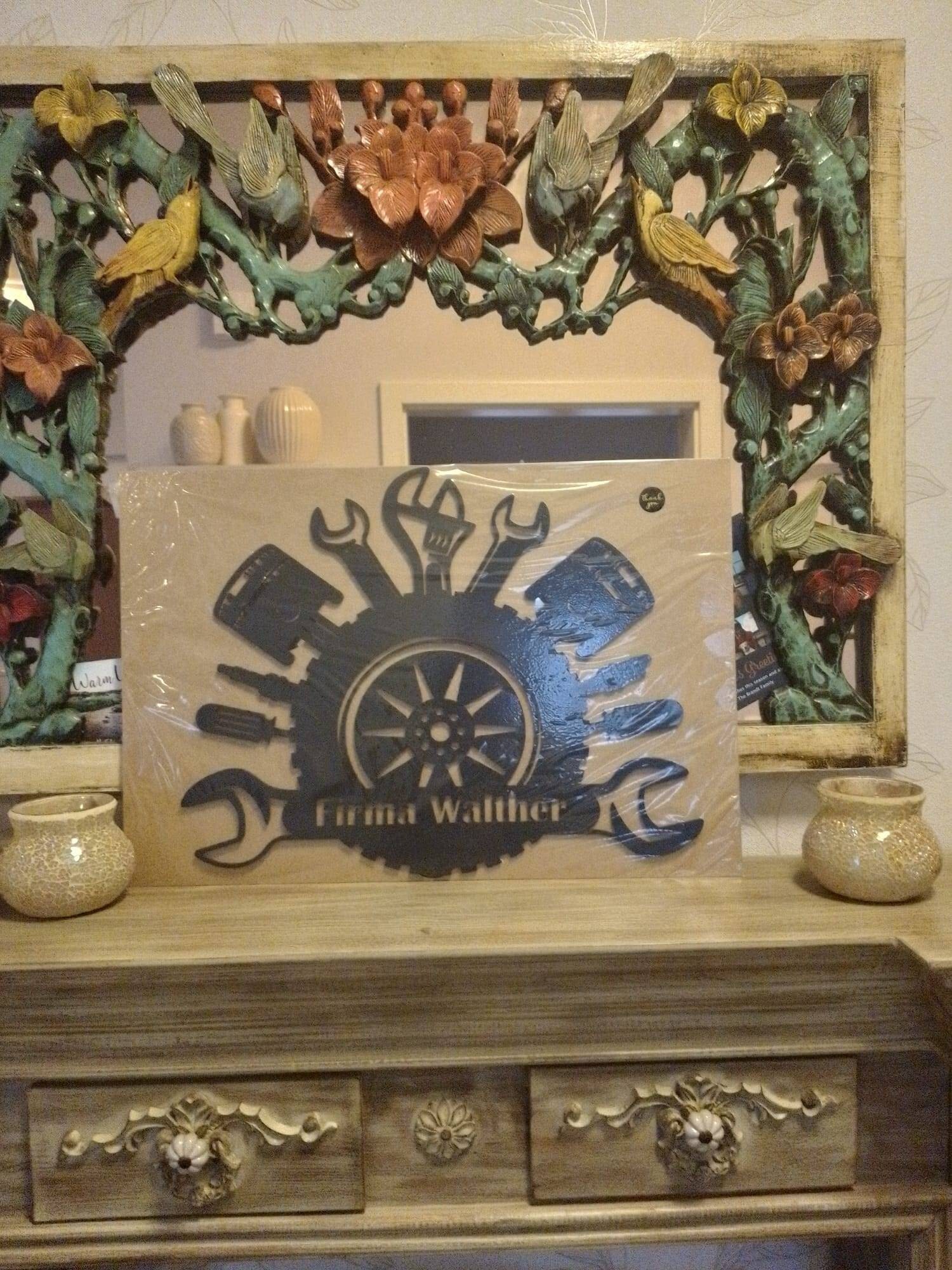 Cadeau pour le maître de l'atelier automobile, décoration murale pour les employés de l'atelier automobile, anniversaire de mécanicien automobile