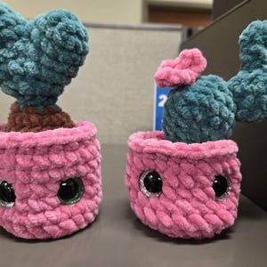 Prickly Pear Popping Crochet Pattern, Digital File ONLY, Low Sew