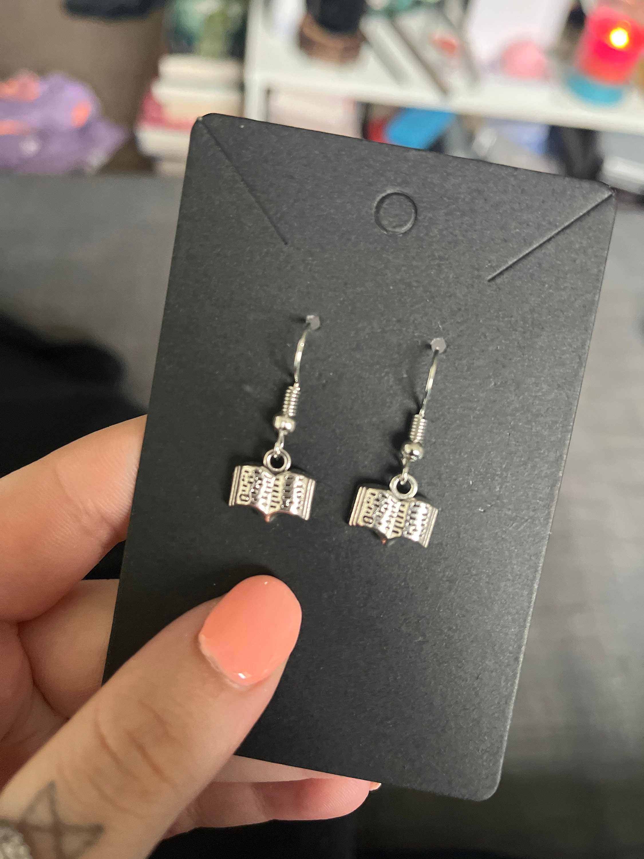 Silver Plated Book Earrings | Book gift, Book jewellery, bookish gift,gifts for her,valentines day,birthday gift,books, hypoallergenic
