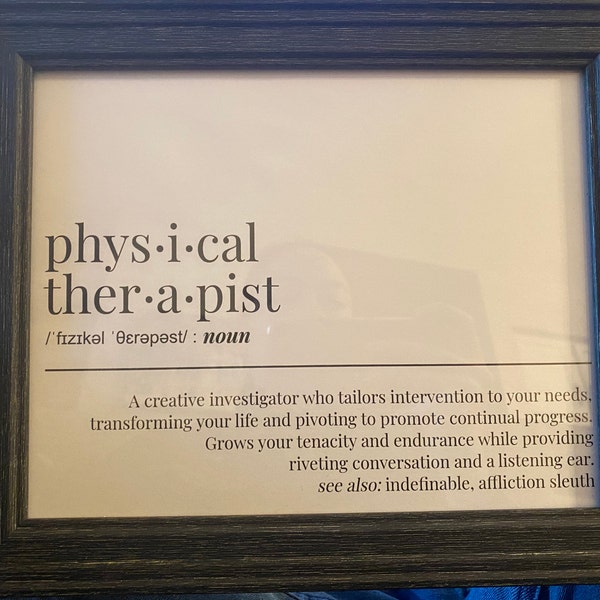 Set of 3 SLP OT PT Wall Art for Rehab Clinic Speech Therapist Gift ...