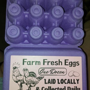 Farm Fresh Egg Carton LABELS large, 4x6vintage Themed W/ Full Dozen ...