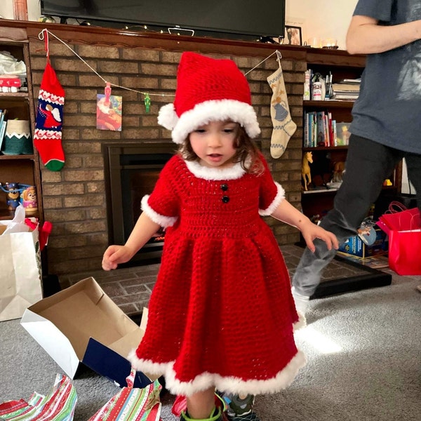 Crochet Christmas Dress Pattern 757 DIGITAL DOWNLOAD ONLY Etsy