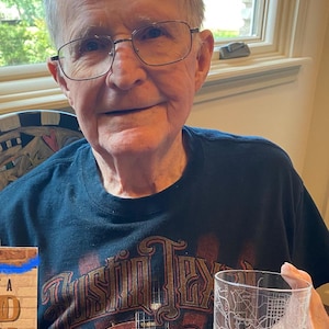 RIEDEL Crystal City Map Whiskey Tumbler | Any City / Town Personalized | Custom Etched Rocks Glass (12oz) | Custom RIEDEL Crystal